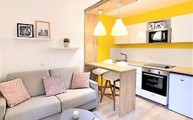 Centre Saint-Gervais Studio Jaune Moderne Proche Telecabine 2 Pers